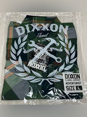 New DIXXON The Adventurist Flannel Mens Large BNIB